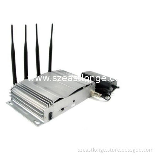 Cdma / Gsm 3g Cell Phone Frequency Jammer 33dbm With 20m Jamming Range